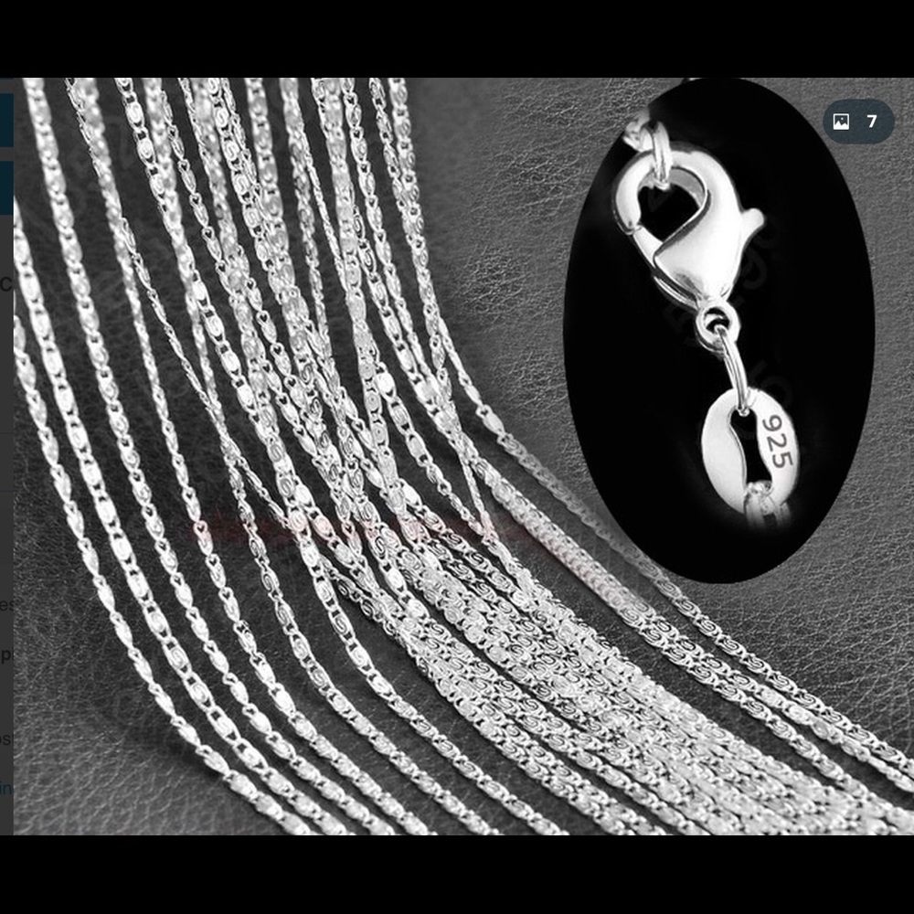 20” .925 Sterling Silver Necklace